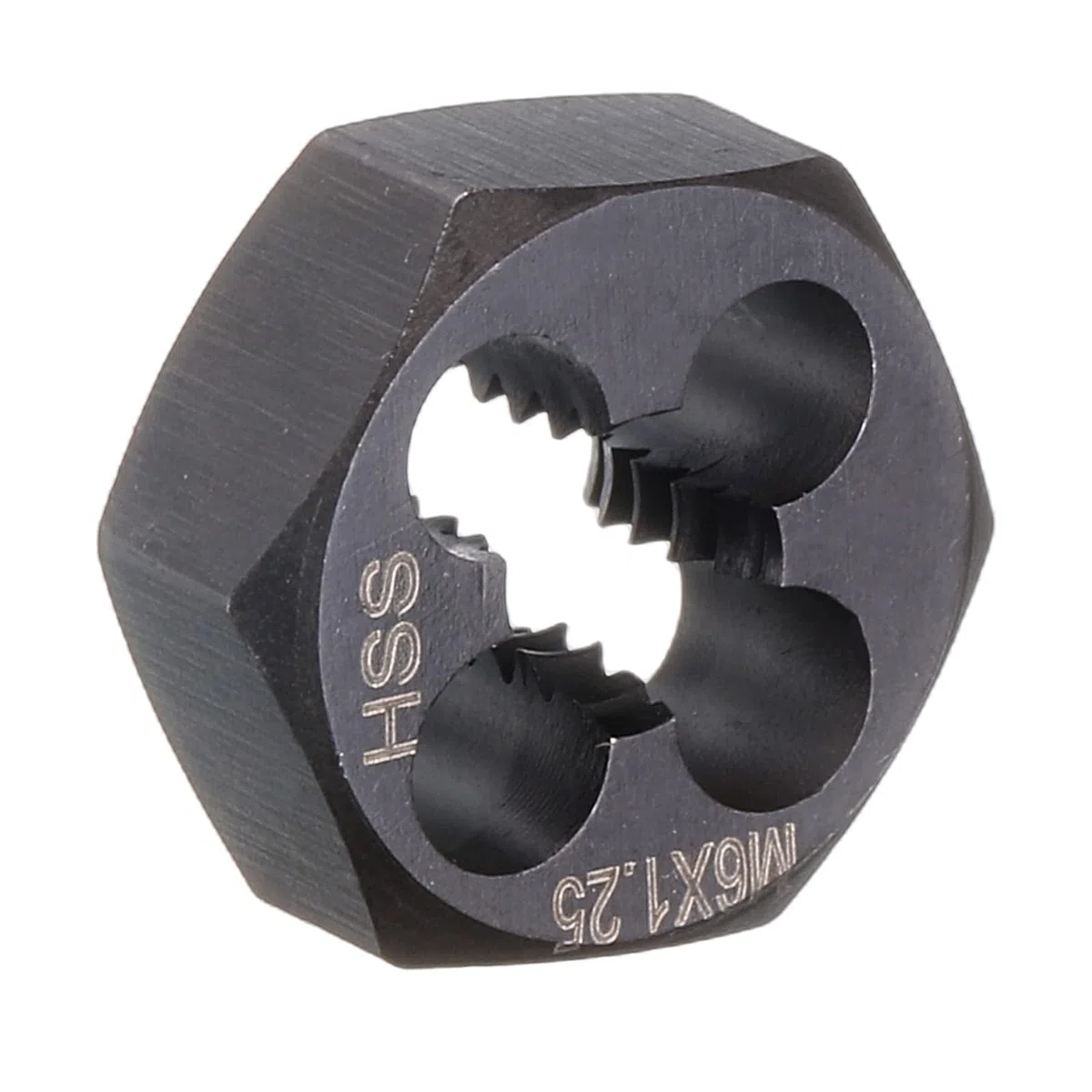 QUARKZMAN Riga Dies Esagonali Filettatura M6 X 1.25 Metrica Destrorsa Acciaio Rapido Fissa Utensile Riparazione Taglio Filettatura Rilettatura