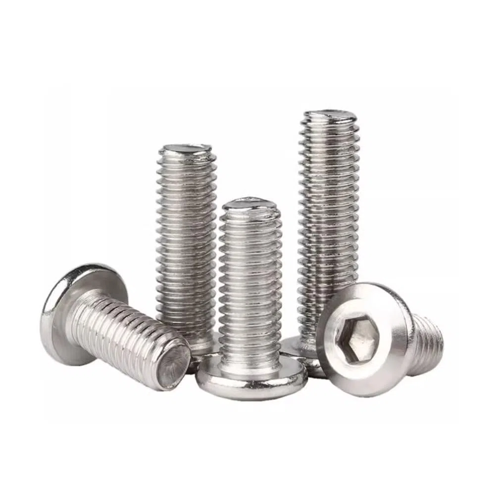 Viti per Mobili a Testa Piata con Esagono Incassato in Acciaio Inox 304 Viti a Brugola M3x10mm (100 pz)