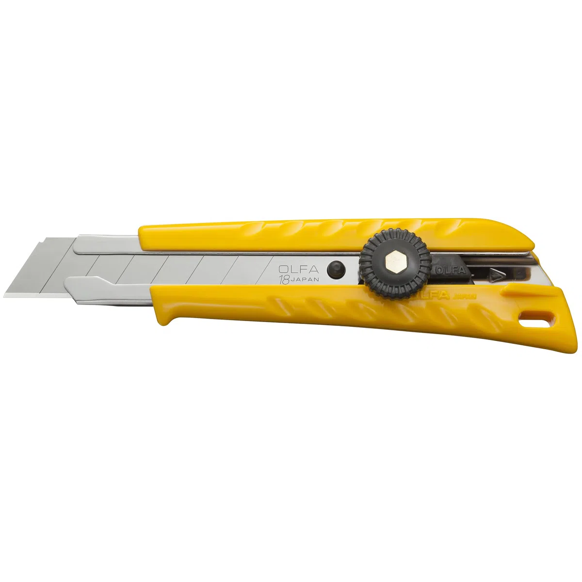 OLFA 5003 L-1 - Coltello multiuso resistente con blocco a cricchetto, 18 mm
