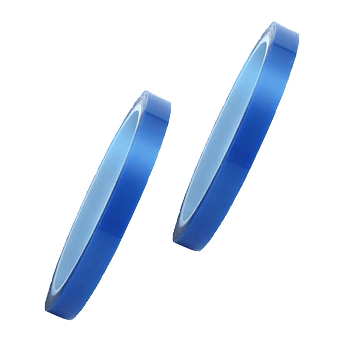 2 rotoli Nastro ad Alta Temperatura,Nastro Termico Blu,ad alta temperatura nastro in PET con adesivo in silicone,per Chipset di Stampa,Auto Ufficio Scuola DIY(10mm*33m)