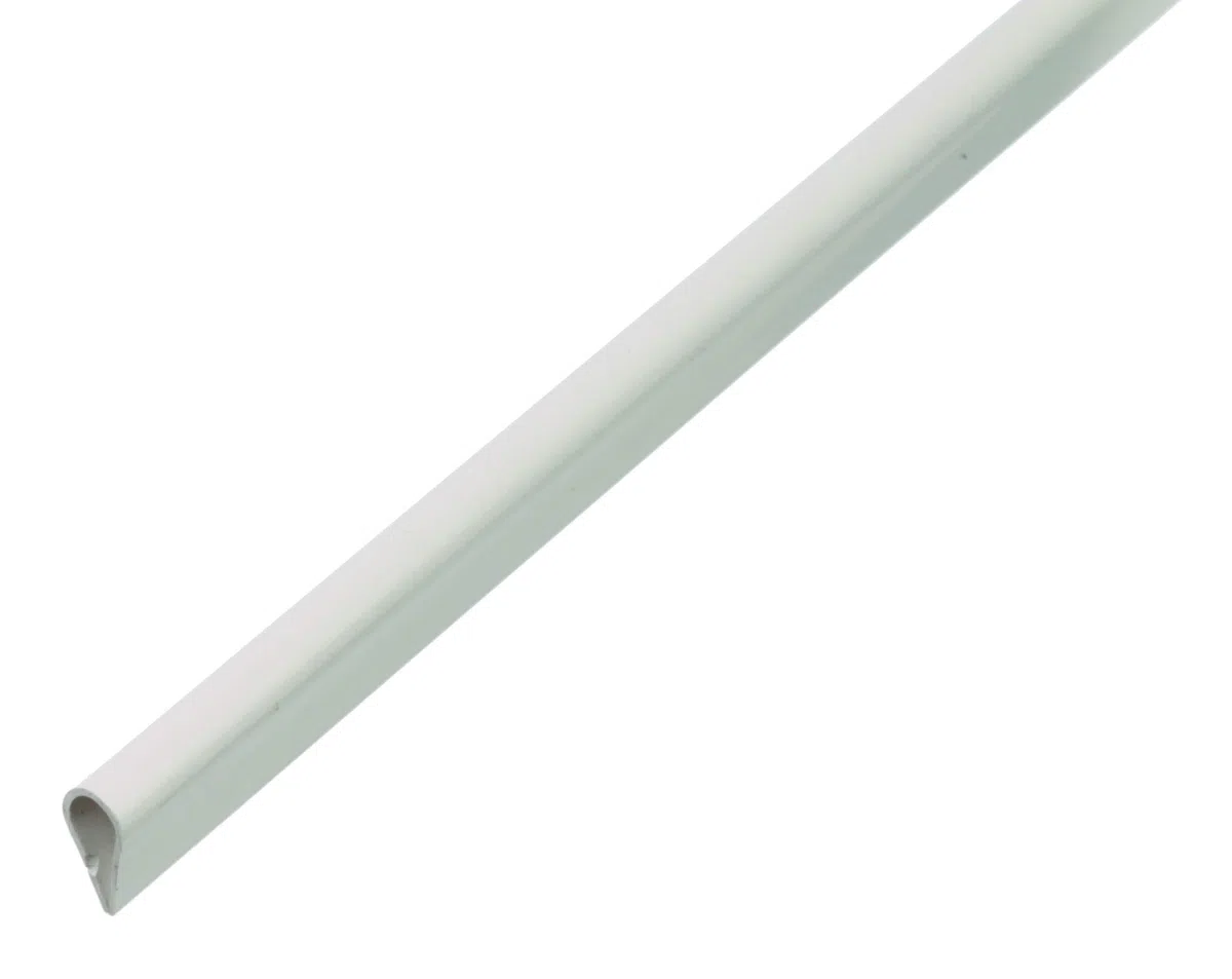 Alberts 484859 Profilo a morsa | plastica, bianco | 1000 x 15 x 0,9 mm