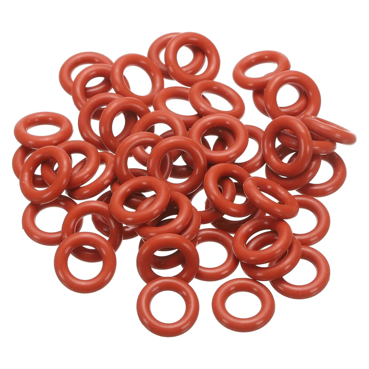 PATIKIL O-Ring Silicone 15mm OD 9mm ID 3mm Larghezza, 50 Pezzi Anelli per Rubinetti Guarnizione Metrica VMQ Ricambio per Riparazione Valvole Compressore Idraulico, Rosso