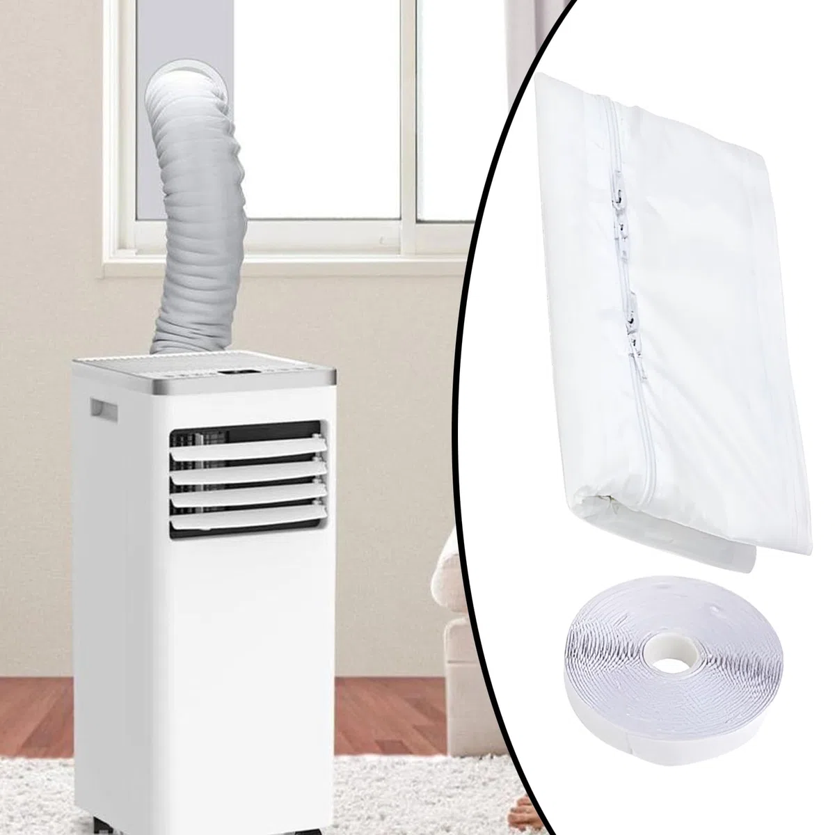 Aria condizionata, guarnizione per finestre, per climatizzatori mobili, 300 cm, impermeabile, caldo, freddo, protezione per finestre a battente, lucernari