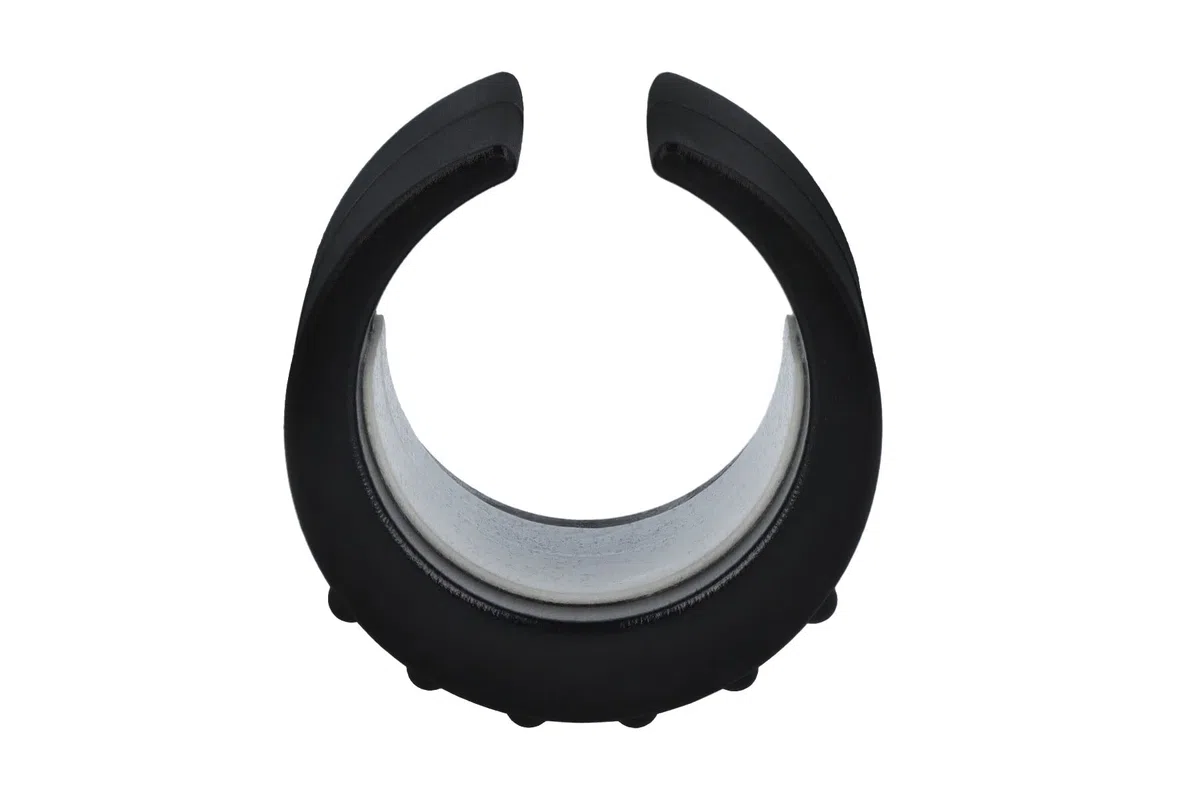 GleitGut 4 feltrini in plastica per tubi rotondi, per cantilever con e senza perni (28 – 30 mm senza tenoni)