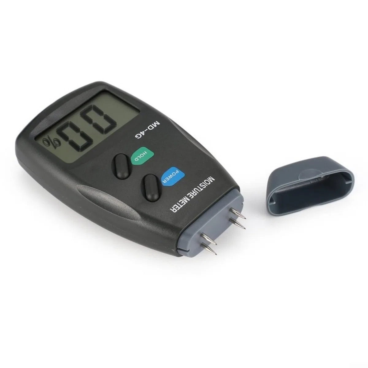 Misuratore di umidità digitale per legno MD-2G/MD-4G con display LCD, intervallo 5% -40% precisione ±1%, tester portatile di umidità per legno, tessuto, carta, erbe aromatiche, include custodia (MD-4G
