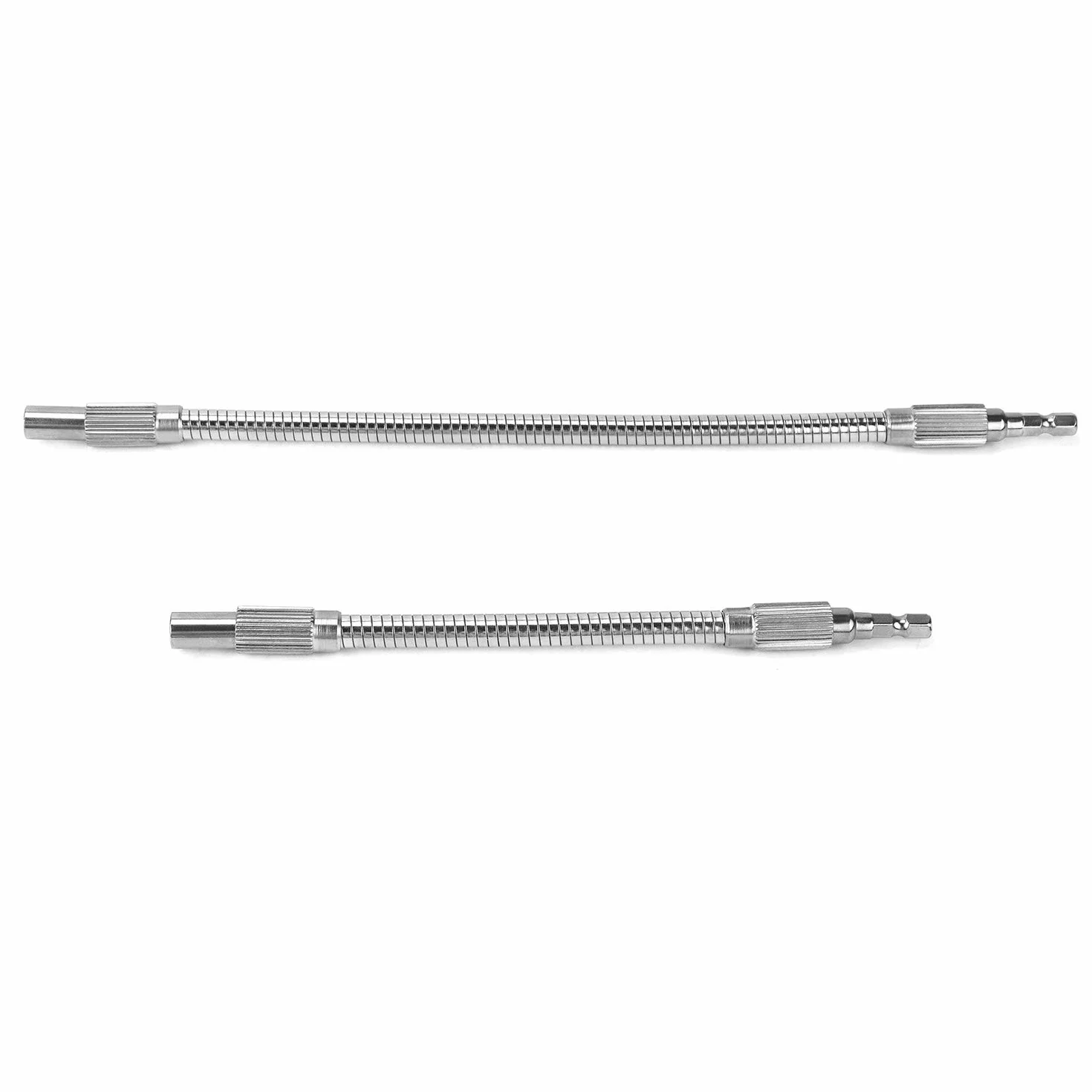 QWORK® Albero Flessibile Prolunga Flessibile 300mm & 200mm per Avvitatore e Trapano, 1/4" Gambo Esagonale