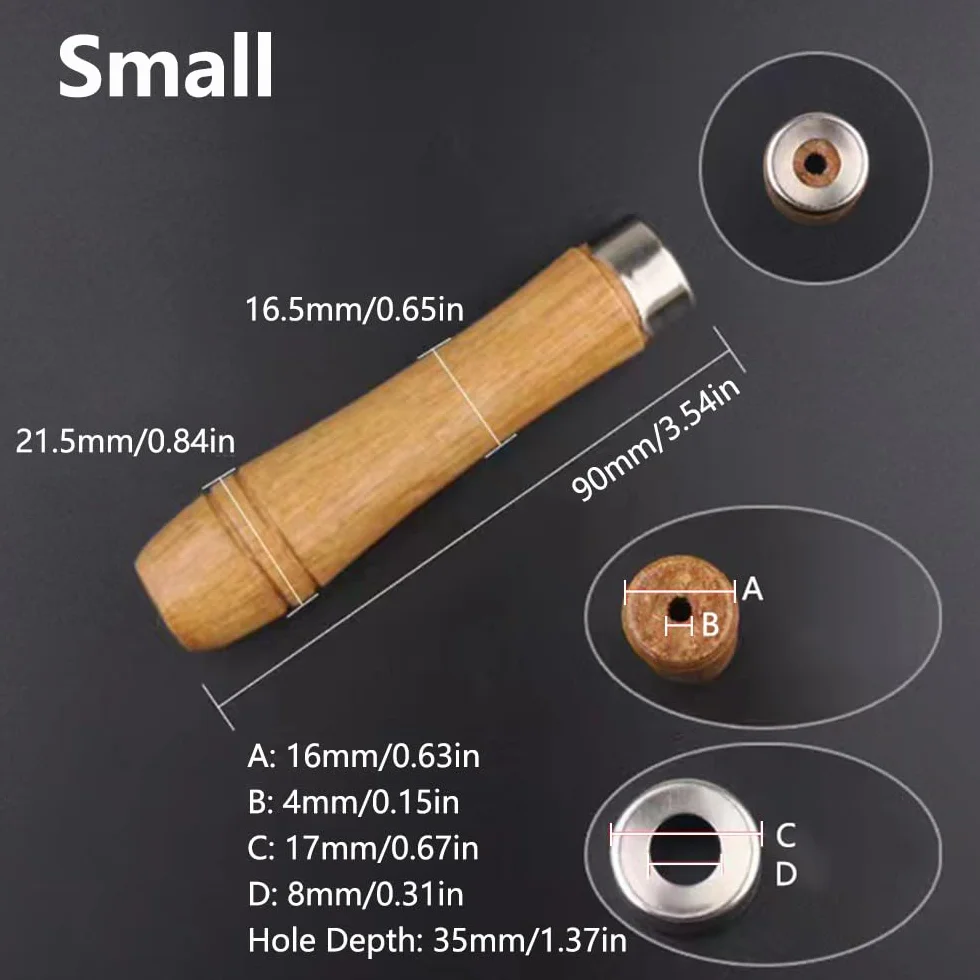 SagaSave 10 manici per lima in legno, per lavori artigianali, manico di sicurezza con anelli di sicurezza in metallo, manico per lima e lima di ricambio durevole (90 mm)