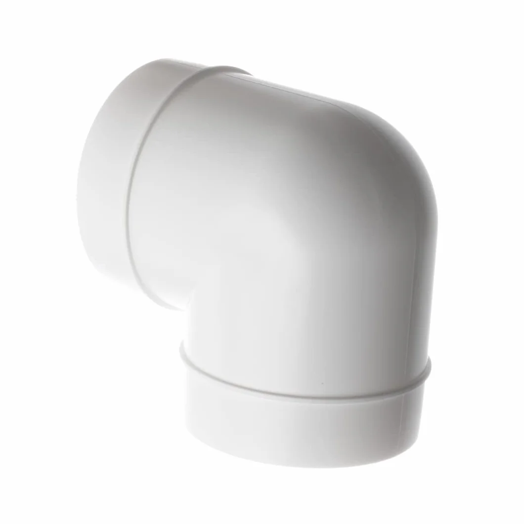 Tubo di ventilazione, in plastica ABS e PVC, di forma circolare, con diametro di 100 mm e angolo di 90°, AL100-90