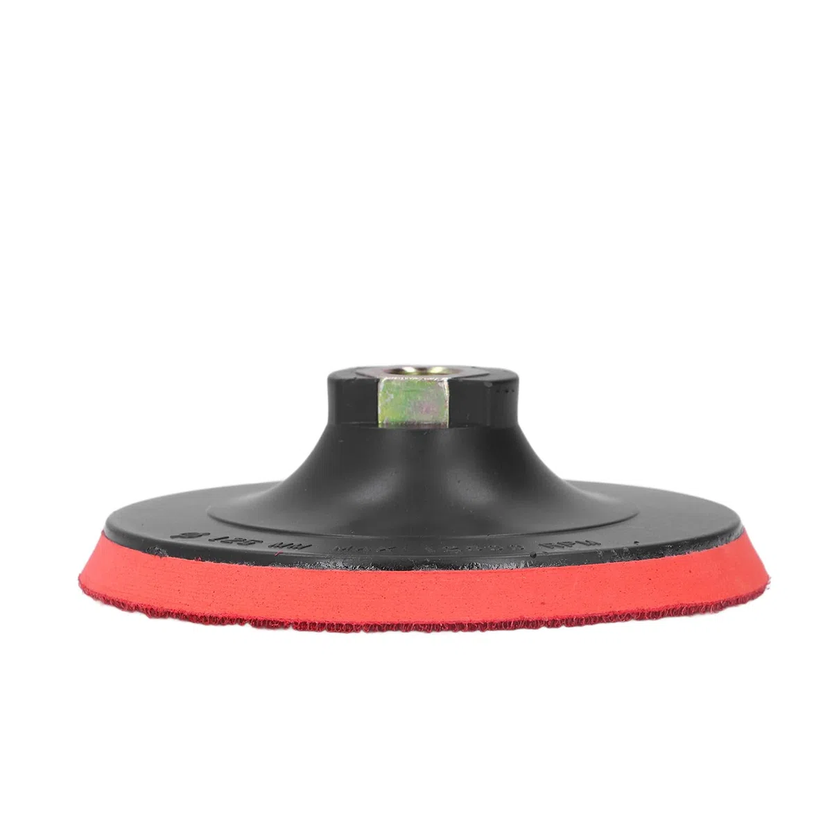 Platorello di Supporto in Gomma per Smerigliatrice ABS Piastra di Supporto con Gancio e Anello per Levigatrice Rossa e Nera 125 Mm