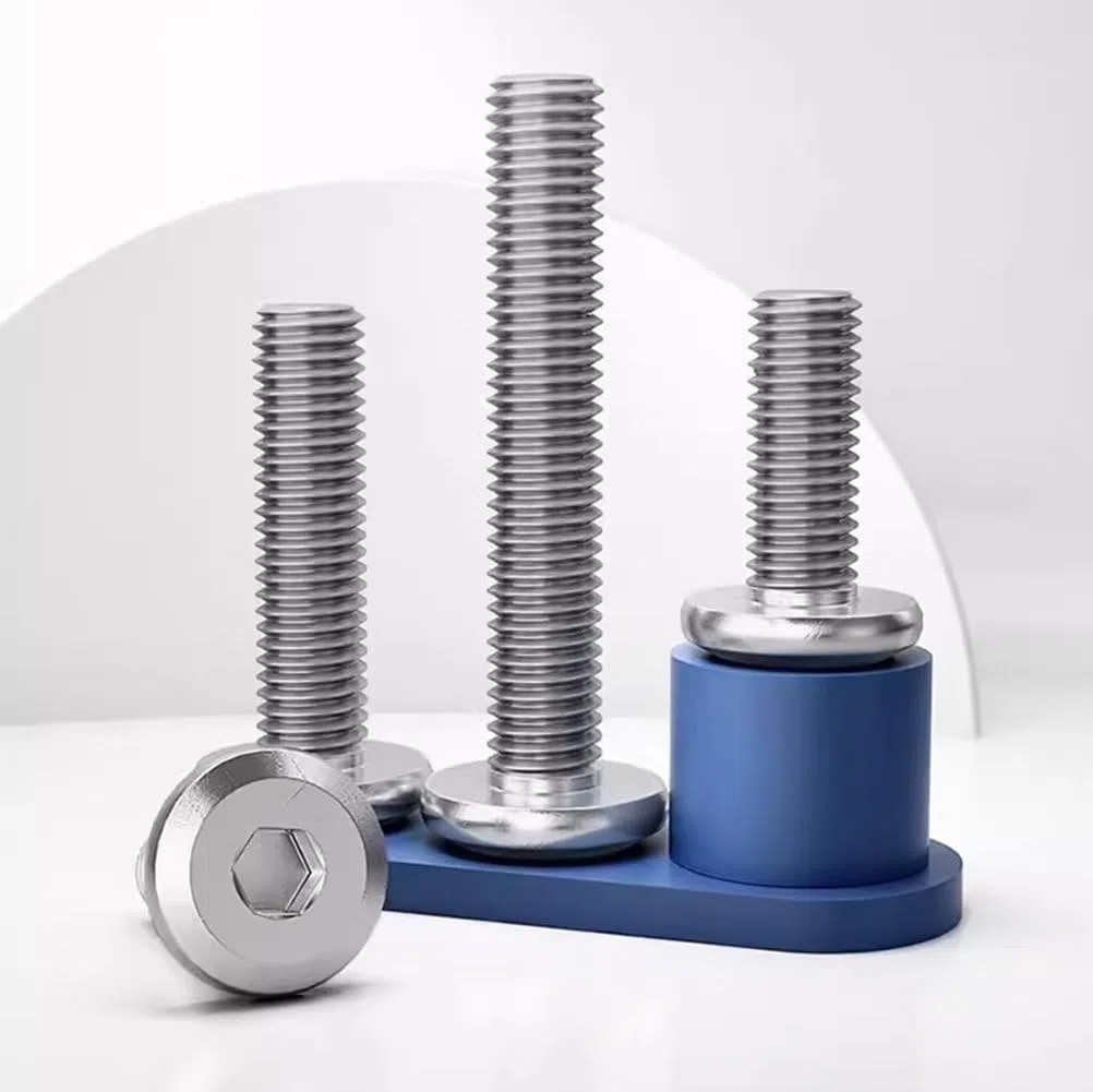 Viti per Mobili a Testa Piata con Esagono Incassato in Acciaio Inox 304 Viti a Brugola M3x10mm (100 pz)