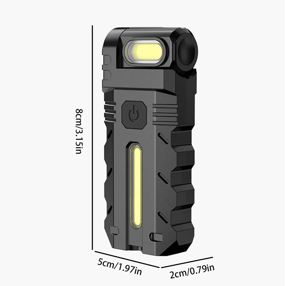 Mini torcia ricaricabile – Piccola torcia da lavoro | LED impermeabile magnetica luminosa mini torcia per riparazione auto sopravvivenza caccia lavoro notturno dormitorio escursionismo