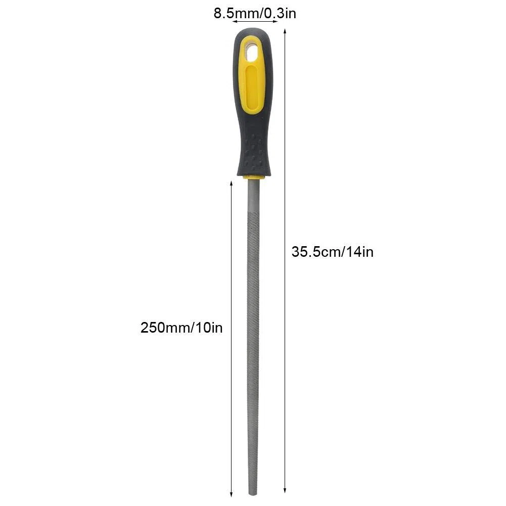 Lima per Denti Grossolani/Lima per Denti Medi/Lima per Denti Fini 10 inch fine Tooth Round File with Handle