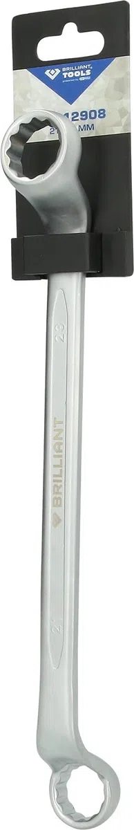 BRILLIANT TOOLS BT012908 Chiave poligonale doppia, curvata, 21 x 23 mm [Powered by KS TOOLS]