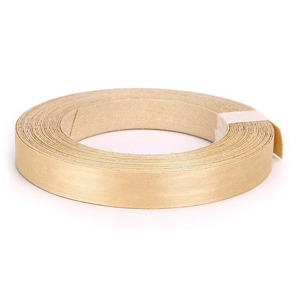 Skelang Impiallacciatura adesiva, impiallacciatura di legno, bordo in melamina, 19 mm × 15 m per ripiano, armadio, telaio dell'anta (betulla)